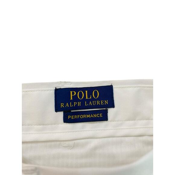 Polo Ralph Lauren White Stretch Classic Fit Performance Shorts Size 38 - Picture 5 of 5